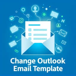 Change Outlook Email Template icon
