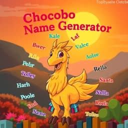 Chocobo Name Generator icon