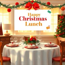 Christmas Lunch Email Template icon