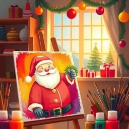Christmas Painting Ideas On Canvas Easy icon