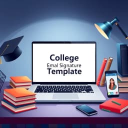 College Email Signature Template icon