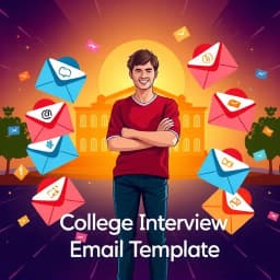 College Interview Email Template icon