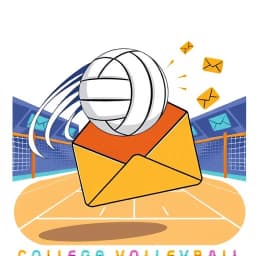 College Volleyball Email Template icon