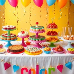 Color Theme Party Food Ideas icon