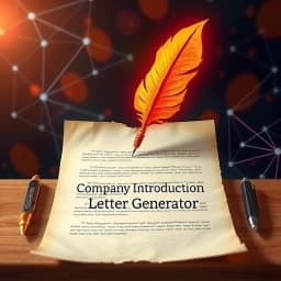 Company Introduction Letter Generator icon