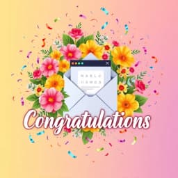 Congratulations Email Template icon