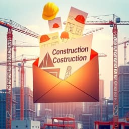 Construction Email Marketing Tool Template icon