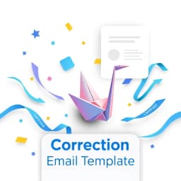 Correction Email Template icon