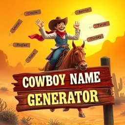 Cowboy Name Generator icon