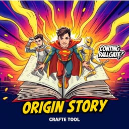 Customized Comic Book Superhero Origin Stories Generator icon
