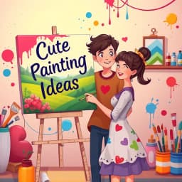 Cute Canvas Painting Ideas for Couples icon