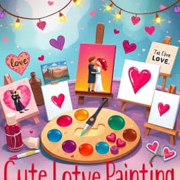 Cute Love Painting Ideas icon