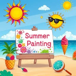 Cute Summer Painting Ideas icon