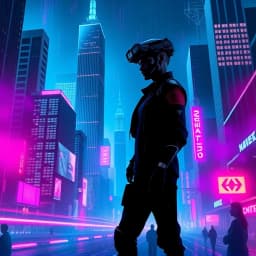 Cyberpunk Book Cover Generator icon