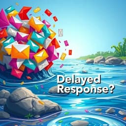 Delayed Response Time Due To High Volume Of Email Template icon