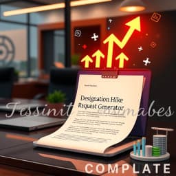 Designation Hike Request Letter Generator icon