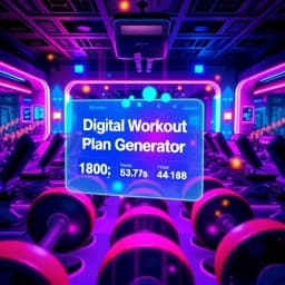 Digital Workout Plan Generator icon
