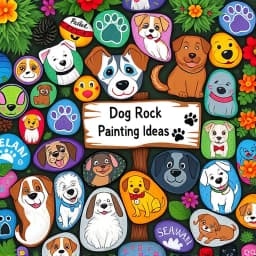Dog Rock Painting Ideas icon