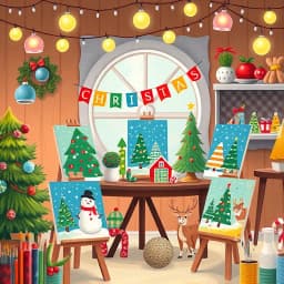 Easy Cute Christmas Painting Ideas icon