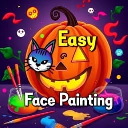 Easy Face Painting Ideas for Cheeks Halloween icon