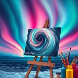 Easy Northern Lights Painting Ideas icon