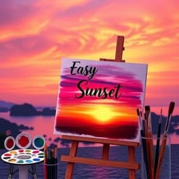Easy Sunset Painting Ideas icon