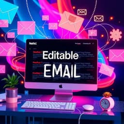 Editable Email Template icon