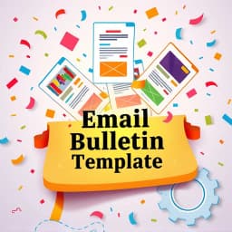 Email Bulletin Template icon