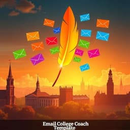 Email College Coach Template icon