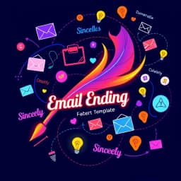 Email Ending Template icon