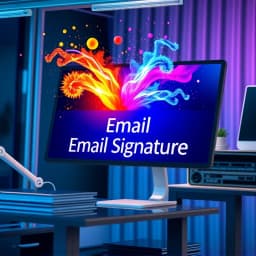 Email Signature Banner Template icon