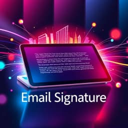 Email Signature Outlook Template icon