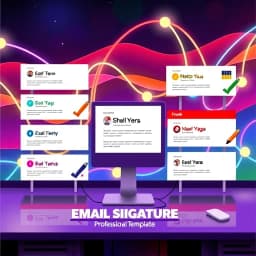 Email Signature Professional Template icon