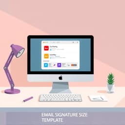 Email Signature Size Template icon