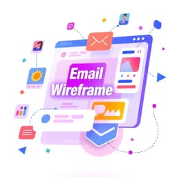 Email Wireframe Template icon