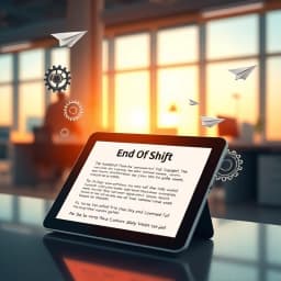 End of Shift Email Template icon