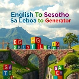 English to Sesotho sa Leboa Generator icon