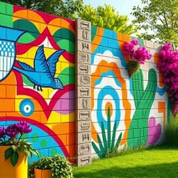 Exterior Cinder Block Wall Painting Ideas icon