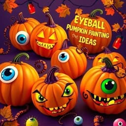 Eyeball Pumpkin Painting Ideas icon