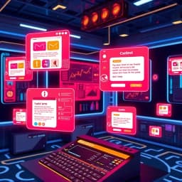 Fake Email Message Template icon