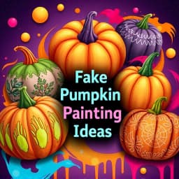 Fake Pumpkin Painting Ideas icon