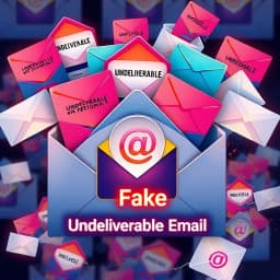 Fake Undeliverable Email Message Template icon
