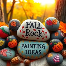 Fall Rock Painting Ideas icon