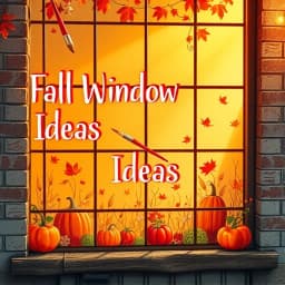 Fall Window Painting Ideas icon