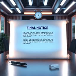 Final Notice Email Template icon