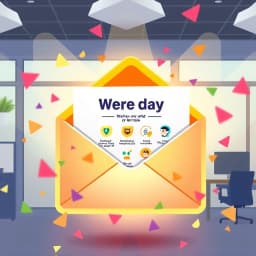 First Day Email Template icon