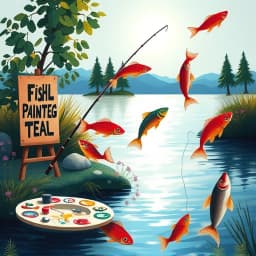 Fishing Painting Ideas Easy icon
