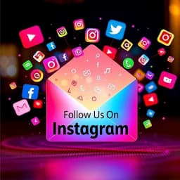 Follow Us on Instagram Email Template icon