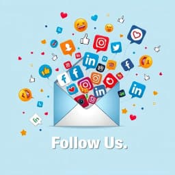 Follow Us on Social Media Email Template icon