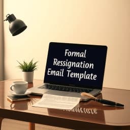 Formal Resignation Email Template icon